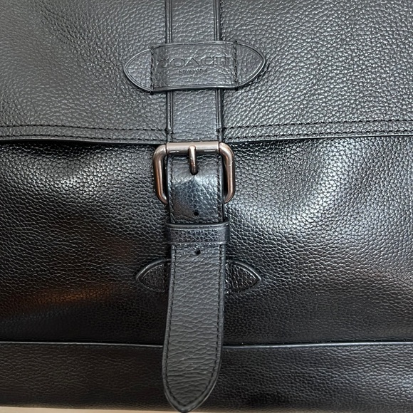 Coach, Black, Work Bag, Great Condition, Leather - Picture 2 of 7